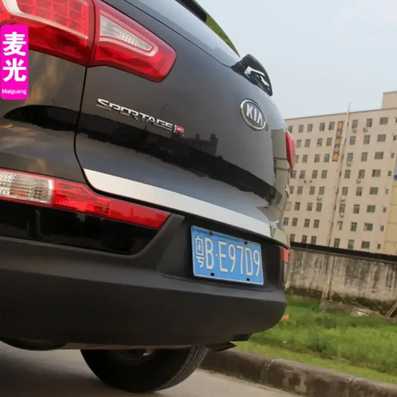 Para Kia Sportage 2011 2012 2013 2014 2015 2016 cubierta de maletero de puerta trasera embellecedora de puerta trasera tira de moldura accesorios de coche