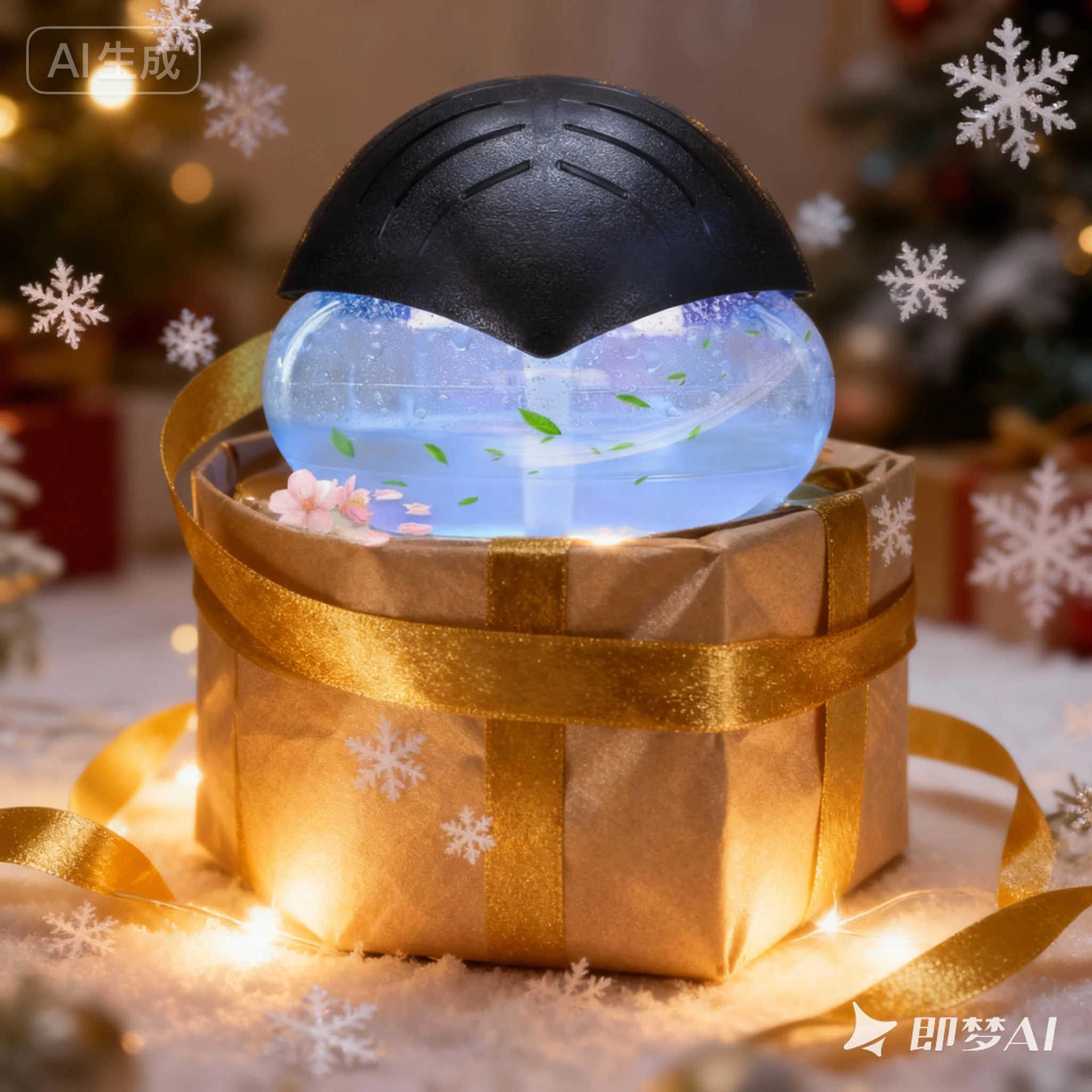 

Christmas gift water-based air purifier, air revitalizer and freshener, indoor air freshener with 7-color LED changing lights (b