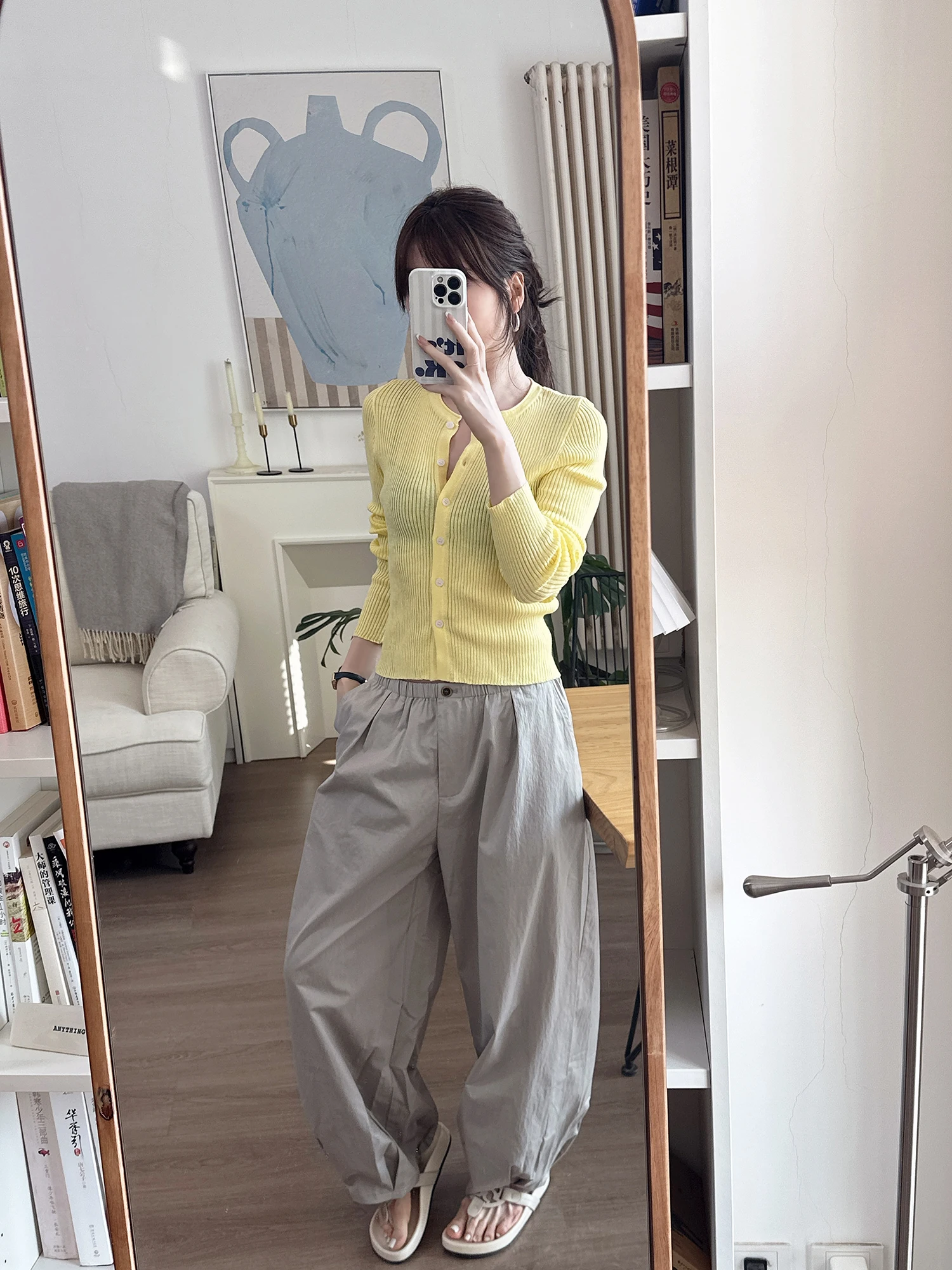 

Весенняя новинка: Кардиган Chia Slim Fit из трикотажа с пуговицами, высокой эластичностью, из смесового хлопка, с длинными рукавами до плеч