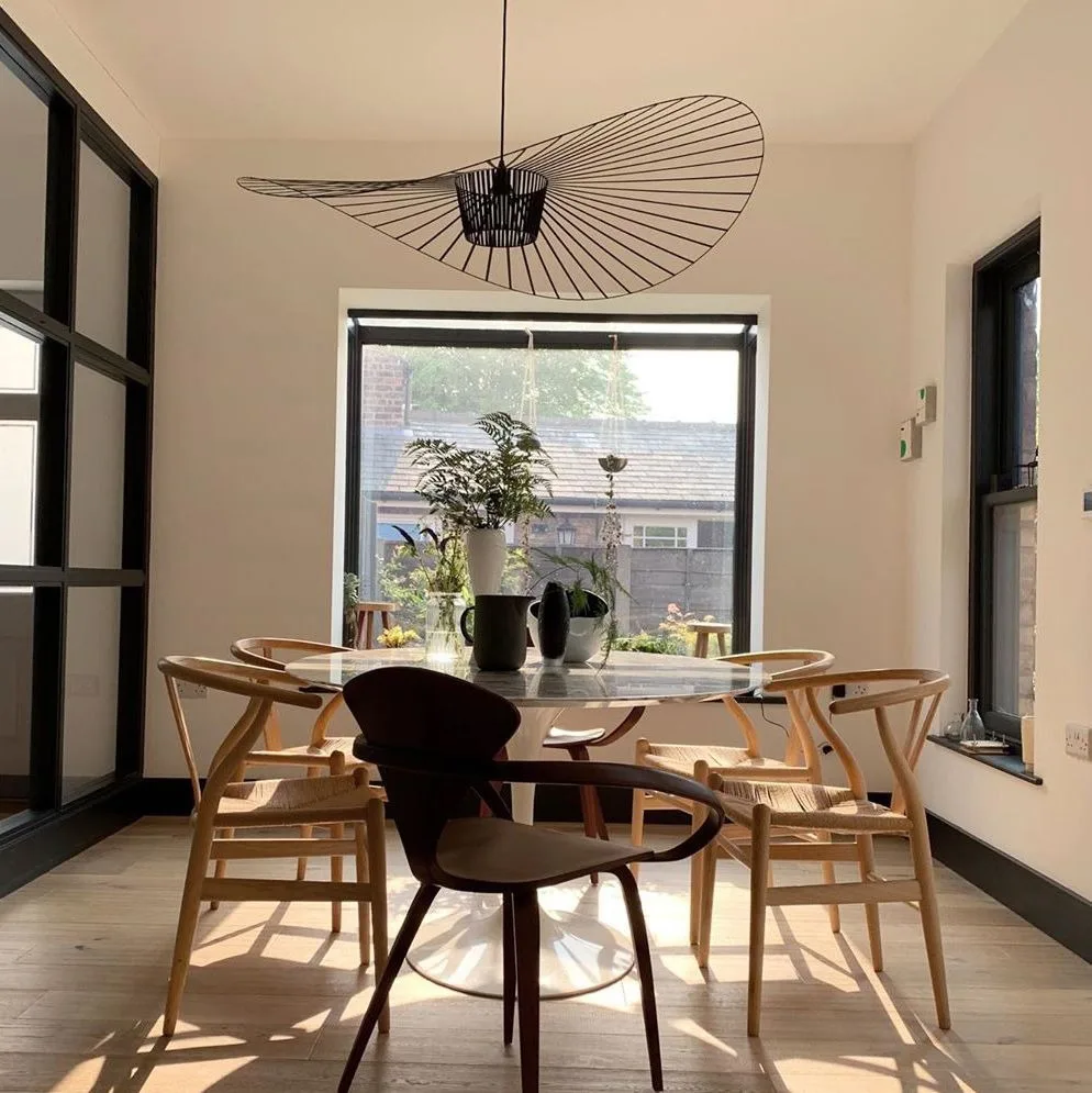 

Nordic Straw Hat Pendant Lamp Modern Simple Internet Celebrity Light for Living Dining Room Bedroom Dressing Room Decor Lighting