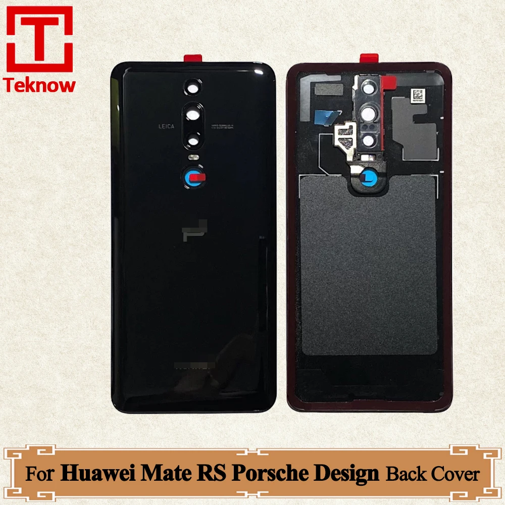 Original New Battery Cover For Huawei Mate RS Porsche Design Back Cover NEO-L29 NEO-AL00 Back Glass Rear Back Housing Replace