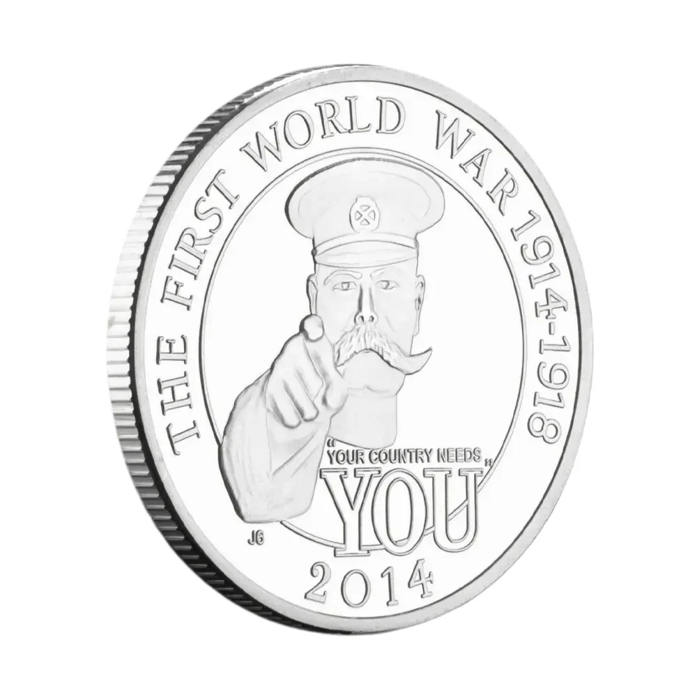 The 100th Anniversary of The WW I(1914-1918) Collection Coin Silvery Plated Never Forget Commemorative Coins