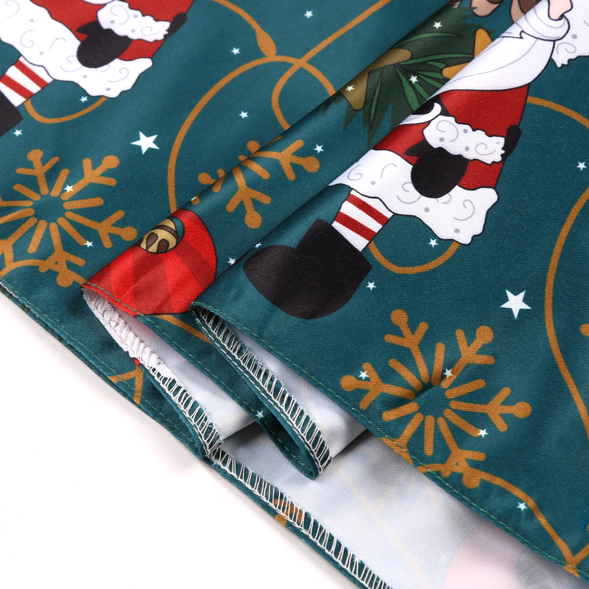 2026 Neues Mädchenkleid Weihnachtsmann Schneekleid Cartoon-Print Prinzessinnenkleid Weihnachtskostüm Ins – Detail 18