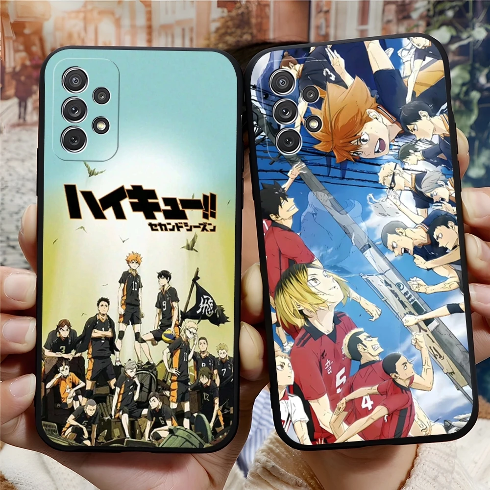 Haikyu Phone Case for Samsung Galaxy S24 S23 S22 S20 S21 Ultra Fe Plus M54 A34 A54 A24 A52 A53 Coque