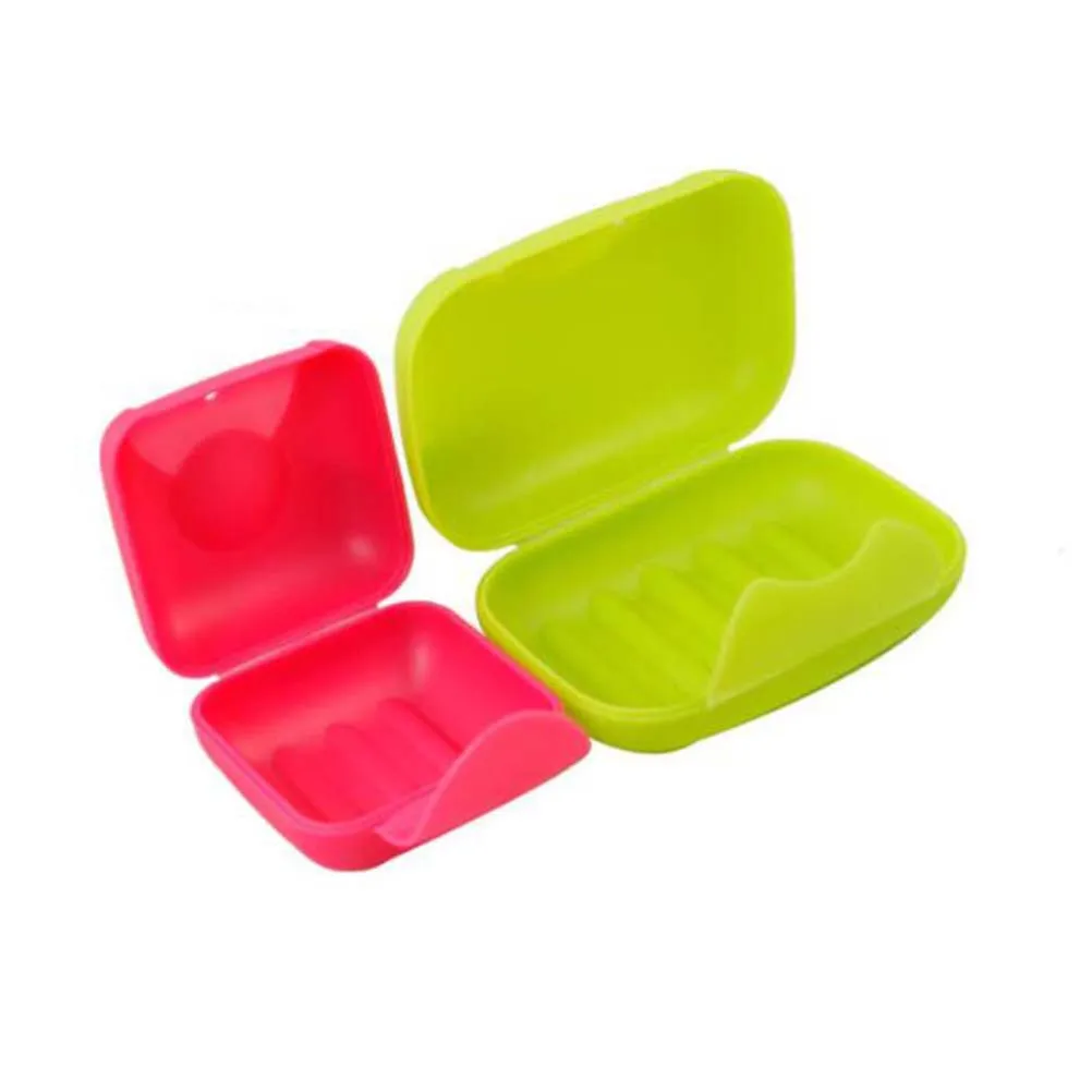 

4pcs Portable Soap Box Sealed Case Dish Holder Household Hiking Container Creative Compact Lightweight Travel Camping