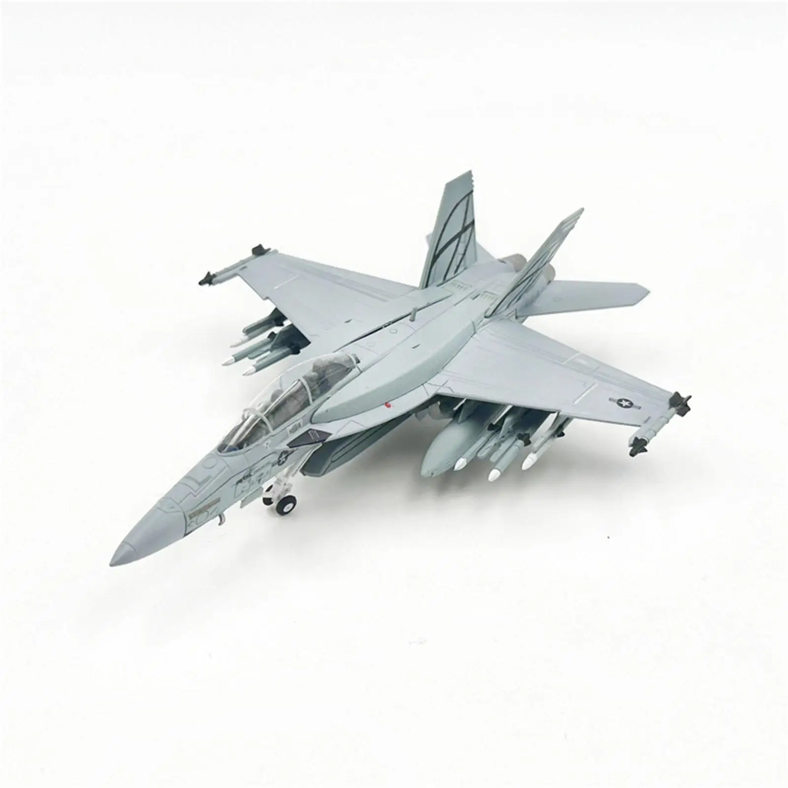 

1/100 F/A-18 Diecast Plane Model with Display Stand Collectibles Aircraft for Household Shelf Desktop Office Decorations