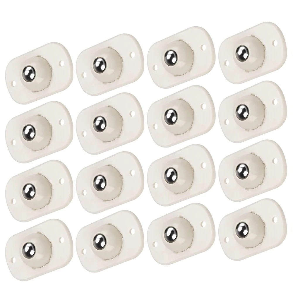 16pcs Casters For Storage Boxes Sticky Pulleys For Small Pieces Of Furniture Laptops Machines Caster Wheels Air Bearings