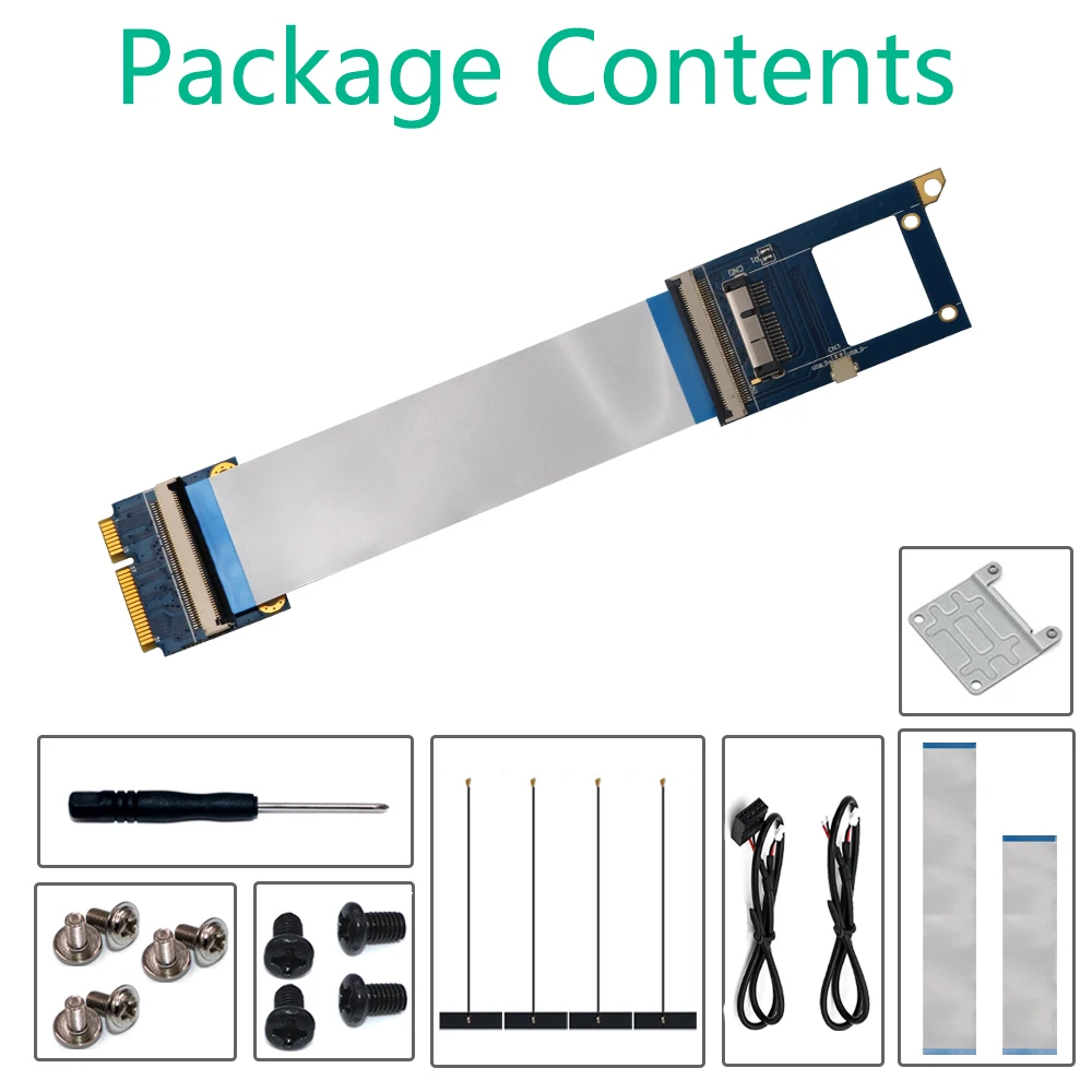 สาย Mini PCI-E BCM94360CD อะแดปเตอร์เครือข่ายคอมพิวเตอร์อุปกรณ์เสริมคอมพิวเตอร์อะแดปเตอร์