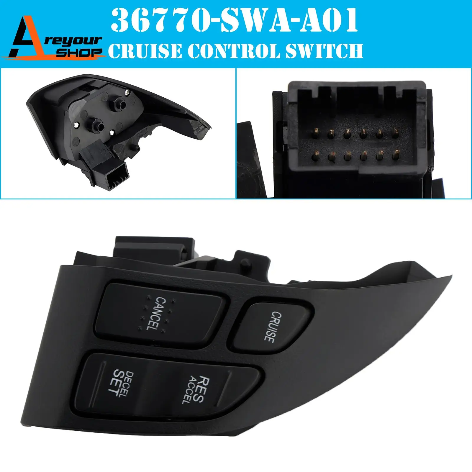 

Выключатель круиз-контроля 36770-SWA-A01 для Honda CR-V 2007-2011 гг.