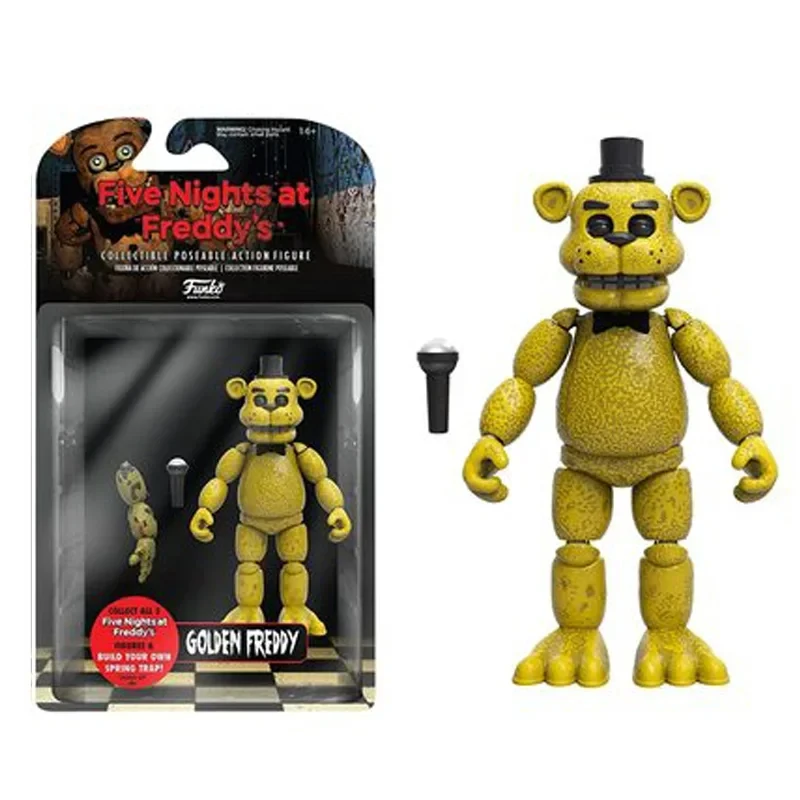 14 cm FNAF Figuren Nightmare Freddy Bonnie Foxy Chica Actionfigur Bewegliche Blacklight Freddy Frostbe Sammlung Spielzeug