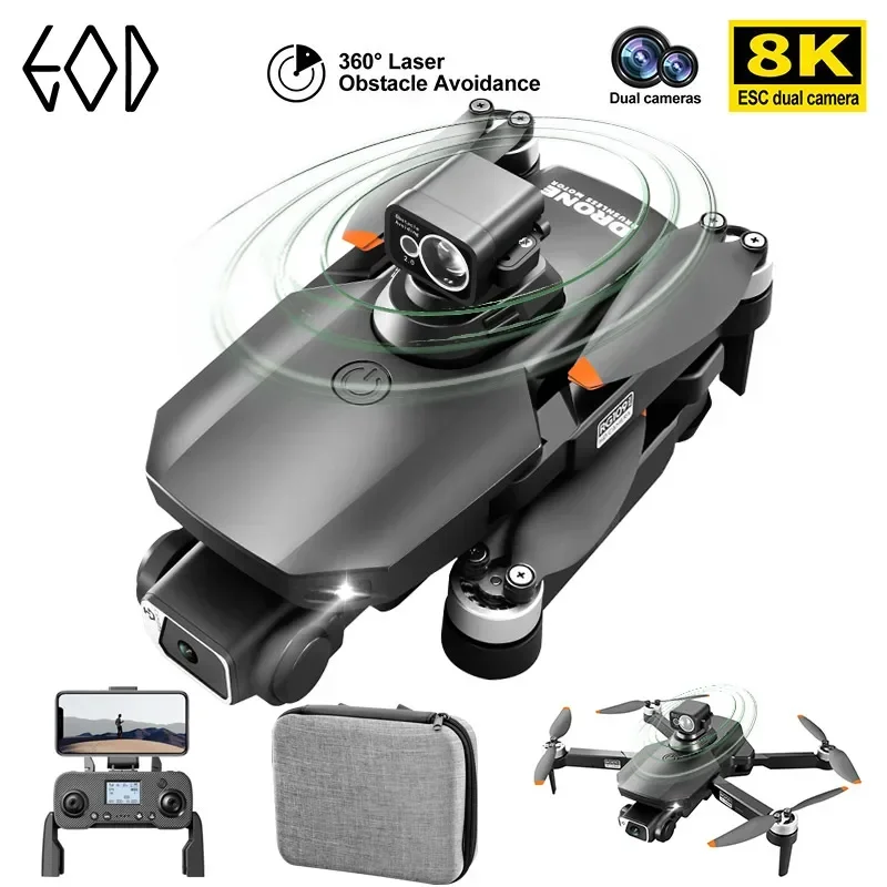 New RG109 PRO MAX GPS Drone 4K Professional Obstacle Avoidance 8K Dual HD Camera Brushless Foldable Quadcopter RC Distance 1200M