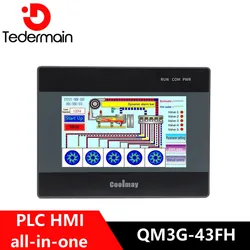 Coolmay 4.3 inch integrated HMI PLC controller QM3G-43FH industrial all in one plc programmable logic controller touchscreen