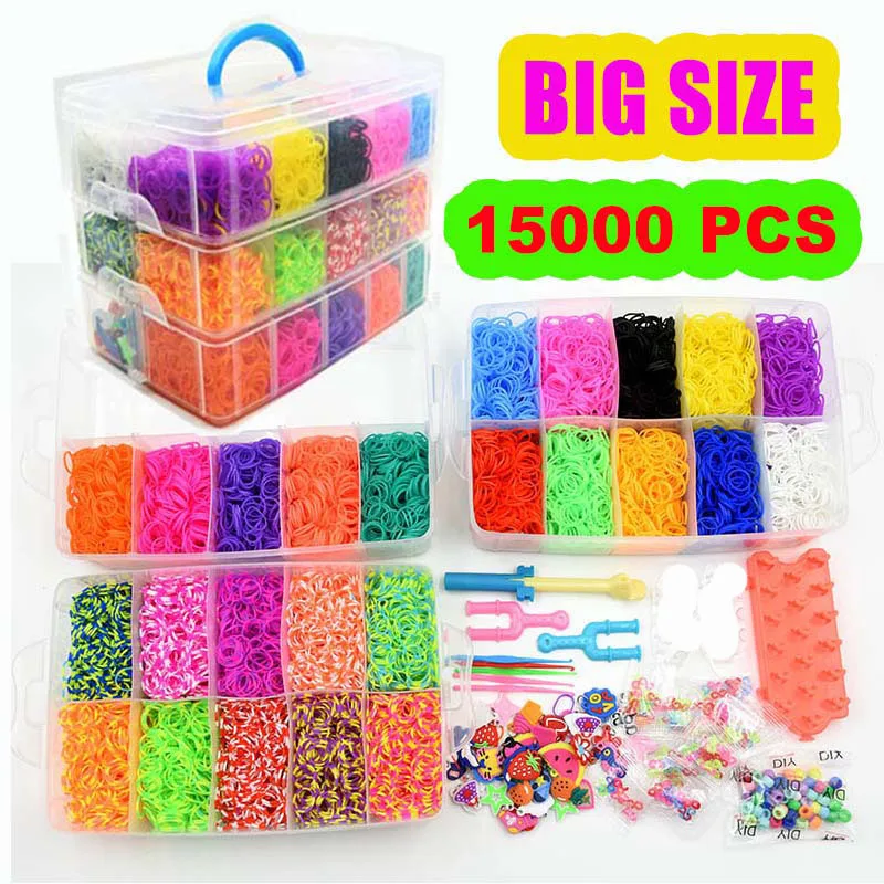 15000-rainbow-luminous-rubber-bands-set-for-children's-puzzle-diy-hand-woven-rubber-band-luminous-bracelet-loom