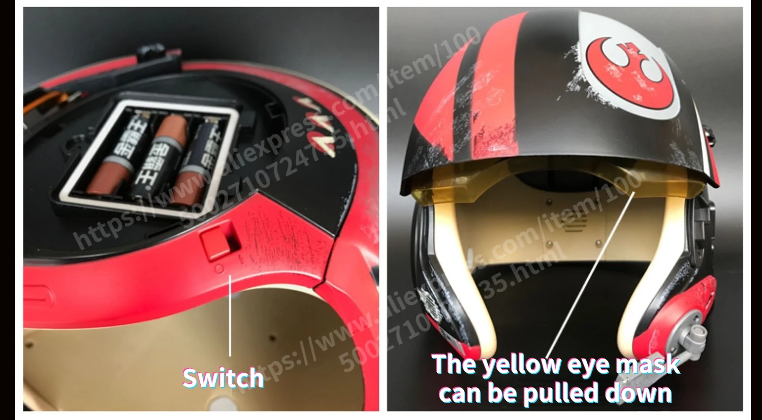 HASBRO-スターウォーズXウィングパイロットヘルメット,電子