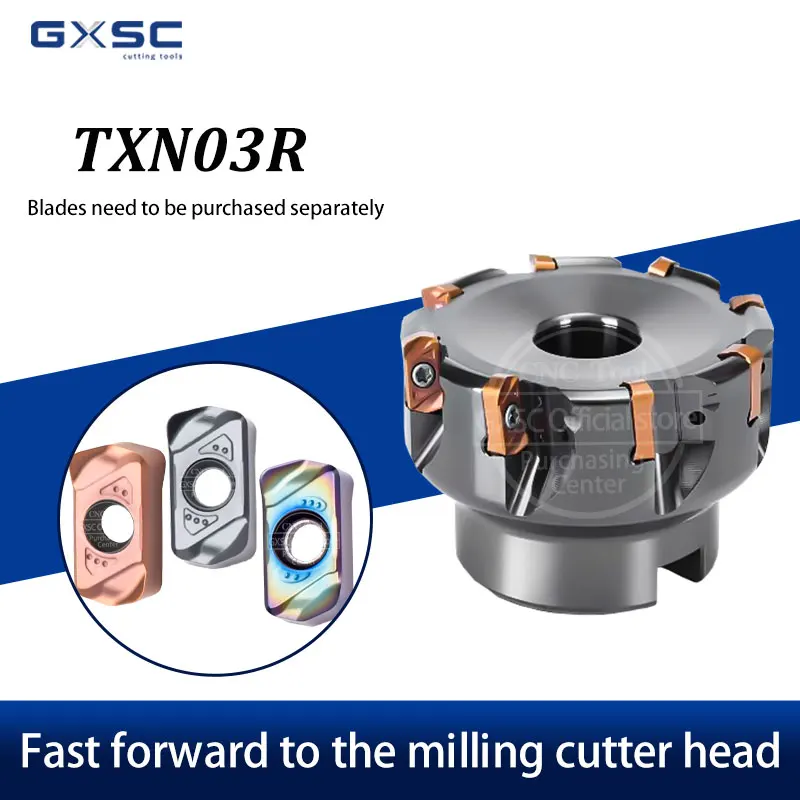TXN03R035M/040M/045M/050M/055M/063M/070M/080M/100M Numerical Control Lathe Fast Forward To The Milling Cutter Head Cutting Tools