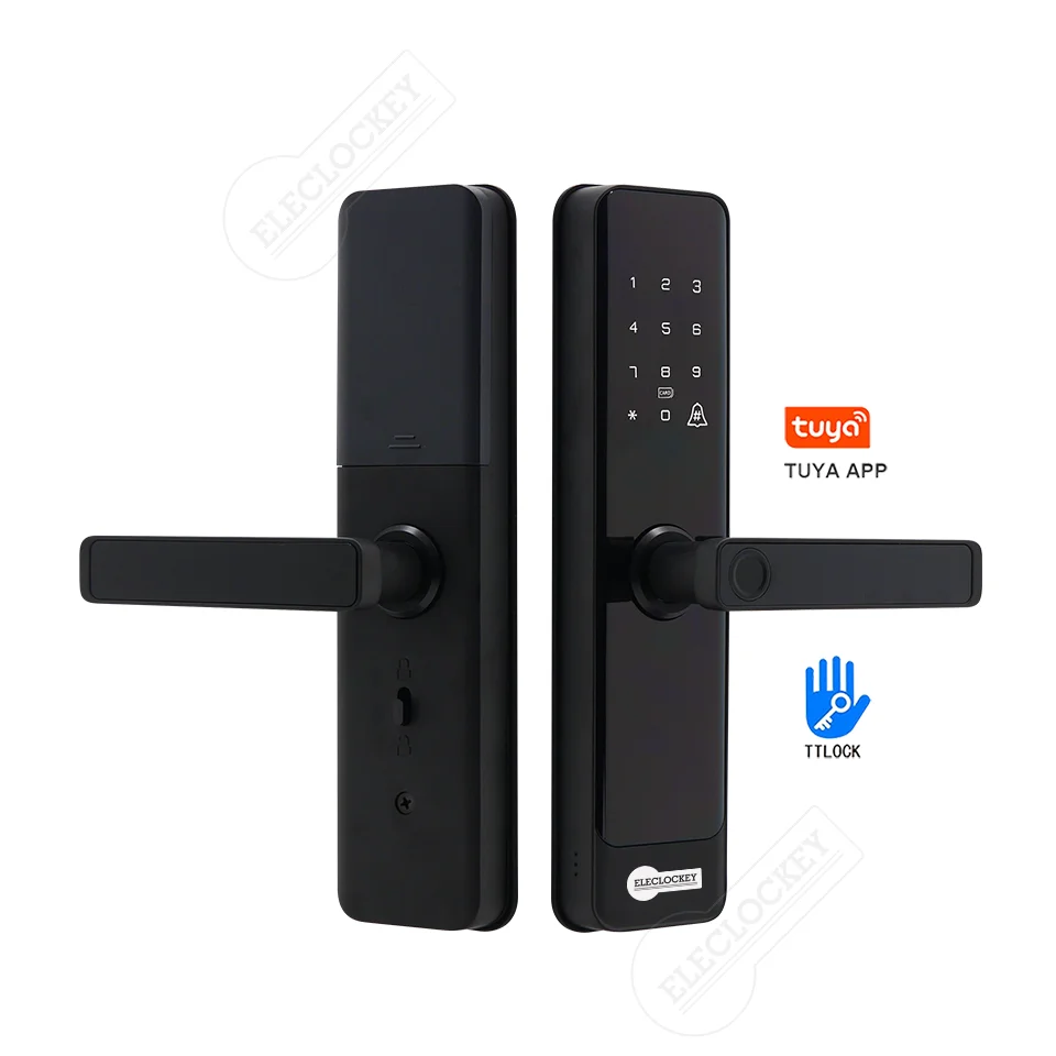Cerradura Inteligente Smart Lock with Fingerprint WiFi Tuya TTlock App Control Keyless Password Entry Digital Door Lock Handle