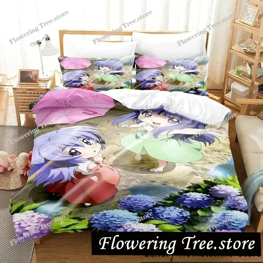 

Anime Higurashi When They Cry Bedding Set 3D Duvet Cover Bed Set Quilt Cover Pillowcase Comforter king Queen Size Boys Adult