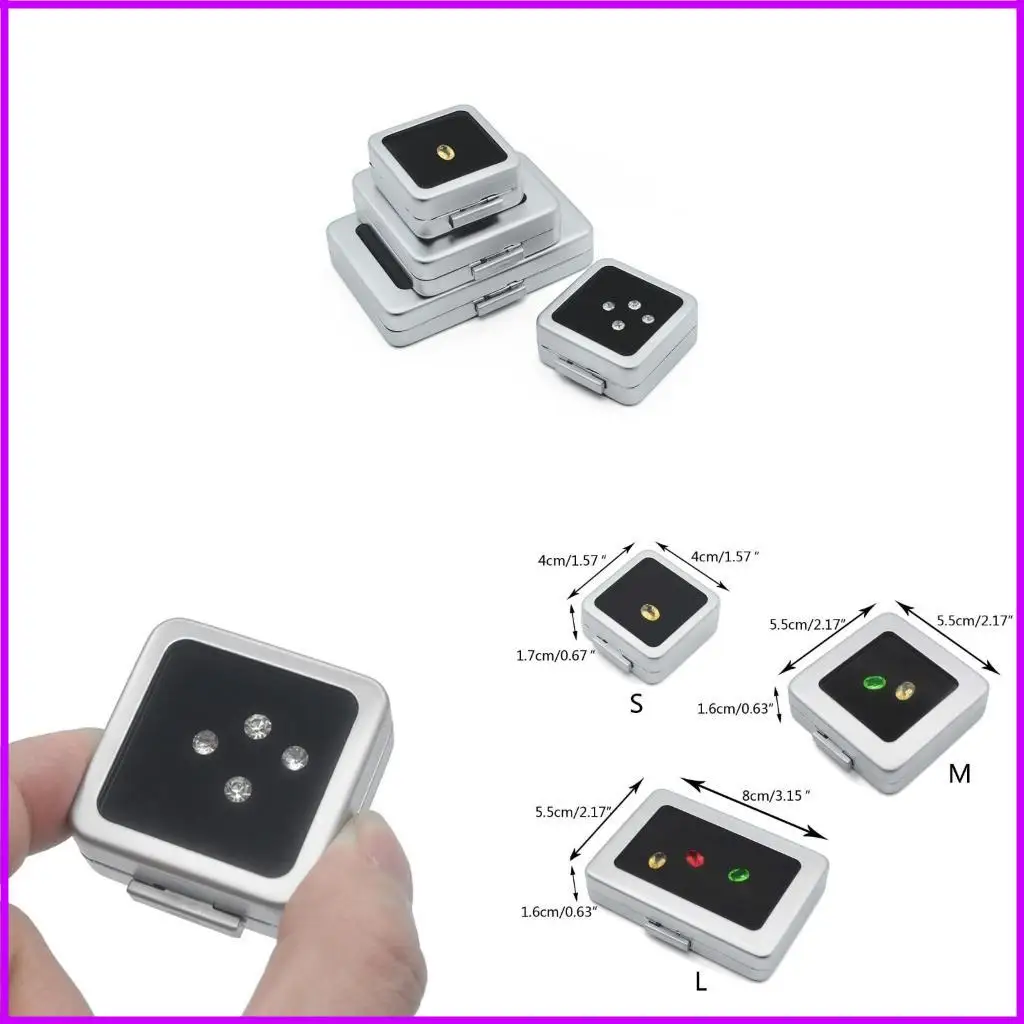 

Diamond Storage Clear Box Gemstones Packaging Box Pendant Display