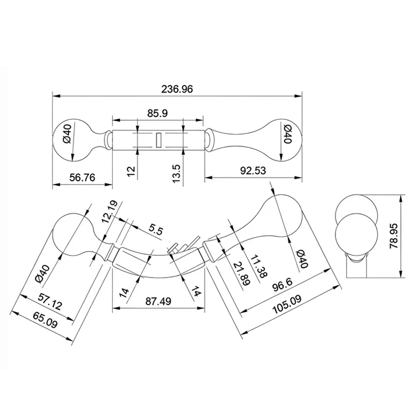 Suitable Round moon curved Arc bottom copper planer Woodworking planer Musical instrument making planer Copper woodworking