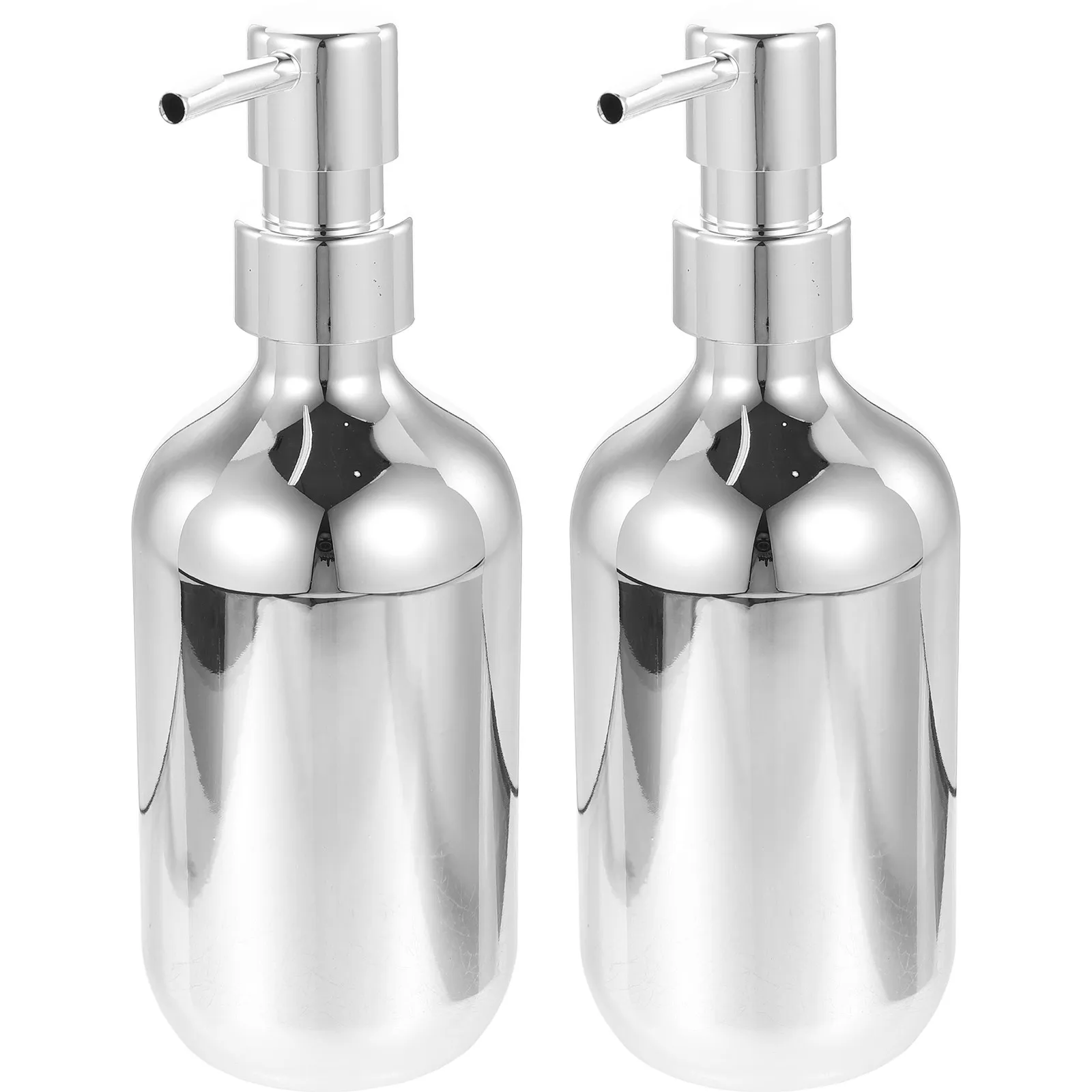 

2Pcs Press Pump Soap Dispenser Bottle Refillable Liquid Hand Shampoo Body Wash Lotion Dispenser for Bathroom Kitchen Travel Home