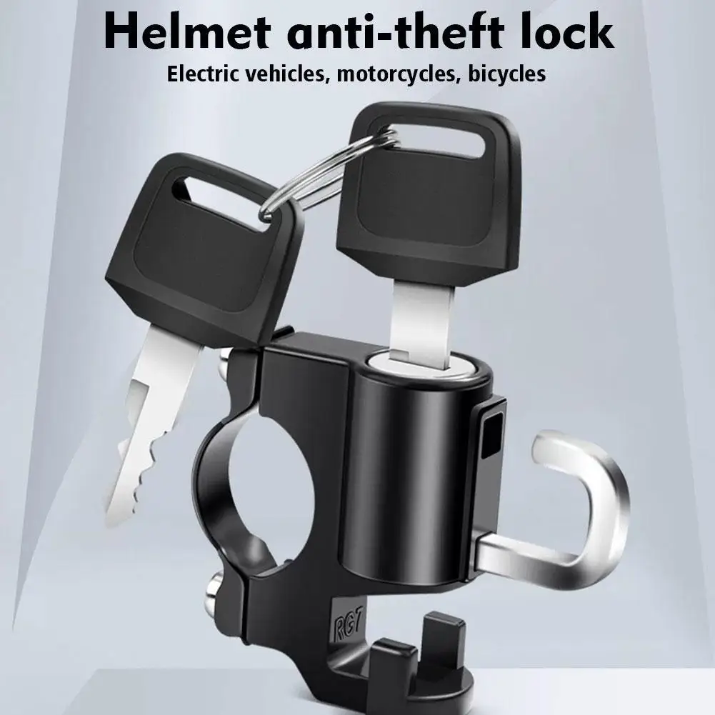 Helmet Lock for Motorcycle Scooter Atv Bicycle Universal Security Anti-theft Handlebar Lock 20mm-26mm with Keys Handle Locks