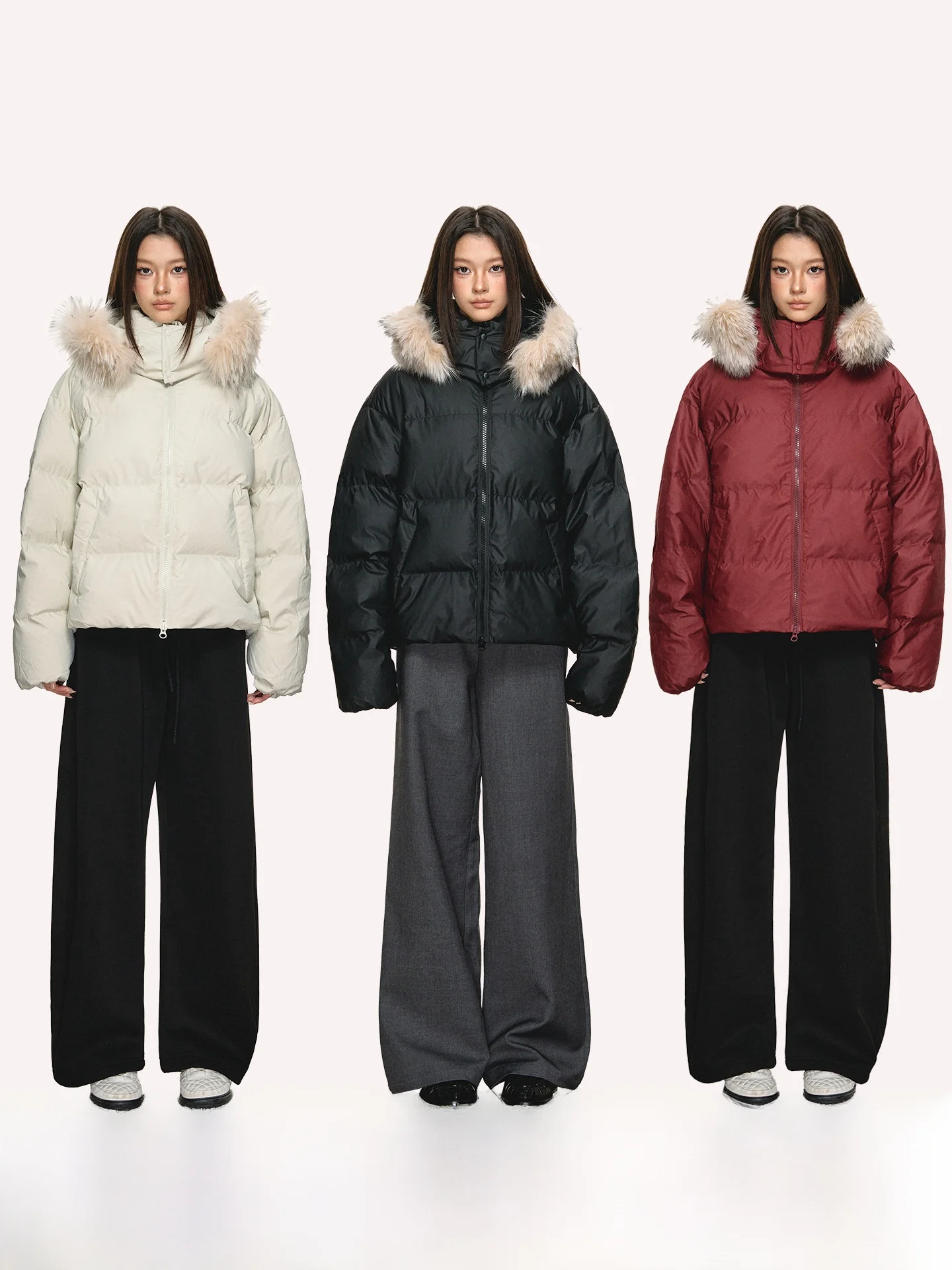 

Anna Aneae Women's down Jaet Hooded Lightweight Long Sve ort Coat White Du Feather Warm Stand Collar Winter Outerwear