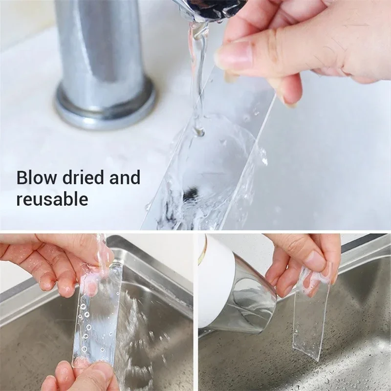 1/3/5 متر نانو الشريط شريط مزدوج الوجهين شفاف لا أثر قابلة لإعادة الاستخدام لزجة بقوة شريط لاصق مقاوم للماء شريط حائط المنزل