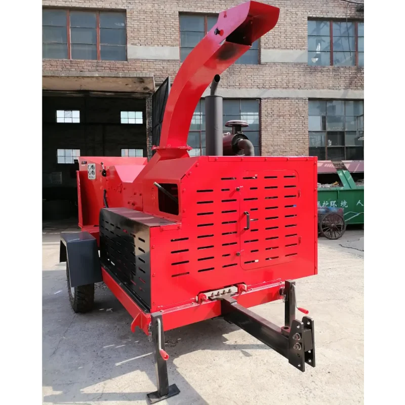 Yg High Quality Wood Chipper Machine Auto Hydraulic Forced Feeding Forestry LOG Tree Branch Storm Waste Wood Crushing Shredder