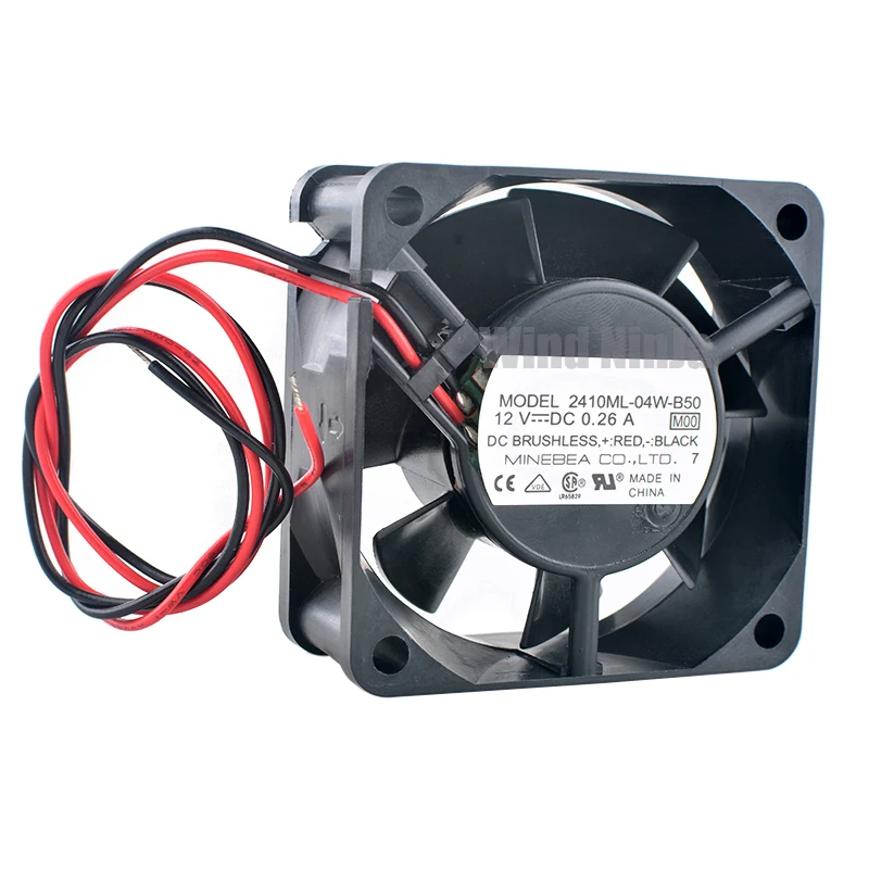 2410ML-04W-B50 6cm 60mm fan 60x60x25mm DC12V 0.26A 2pin Dual ball bearing cooling fan for chassis CPU power supply