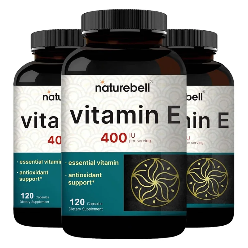 3 Bottles Vitamin E - Brightens Skin, Tightens Skin, Reduce Wrinkles, Anti-aging, Antioxidant