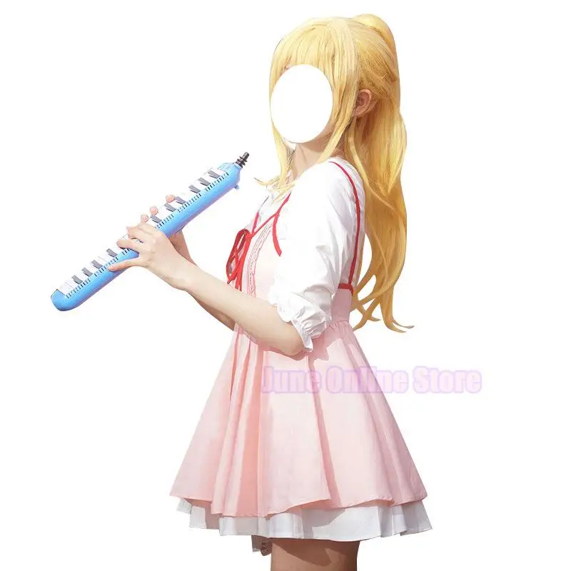 Anime Your Lie in April Cosplay Miyazono Kaori Cos Sweet Lovely Princess Dress Student Campus Costume Cosplay Wig For Women