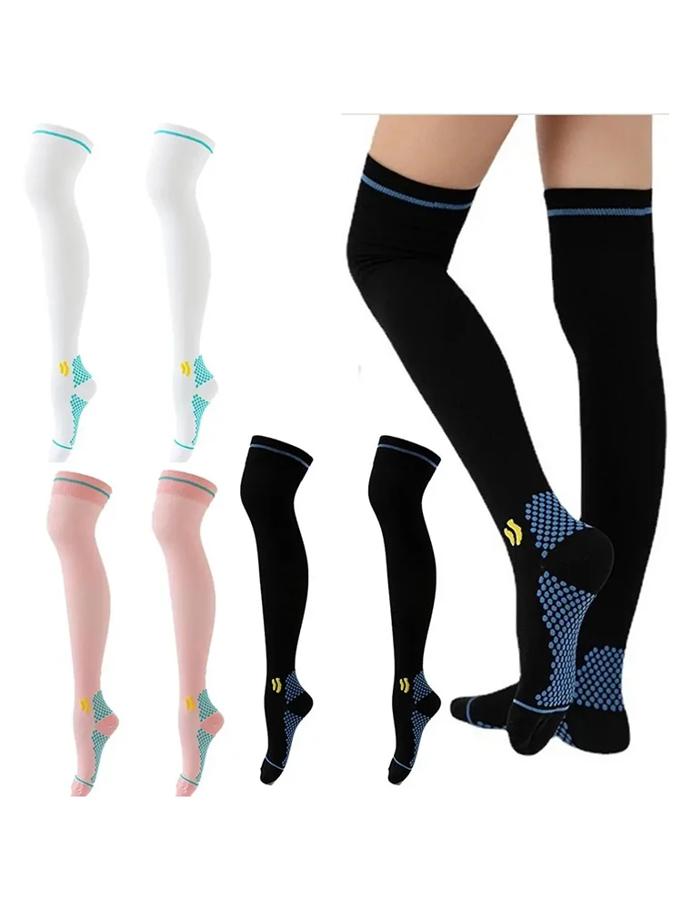 AliExpress Lengthened Compression Socks Men Women Jogging Hiking Cycling Sports Socks Varicose Diabetes Anti Fatigue Edema Nurse Stockings
