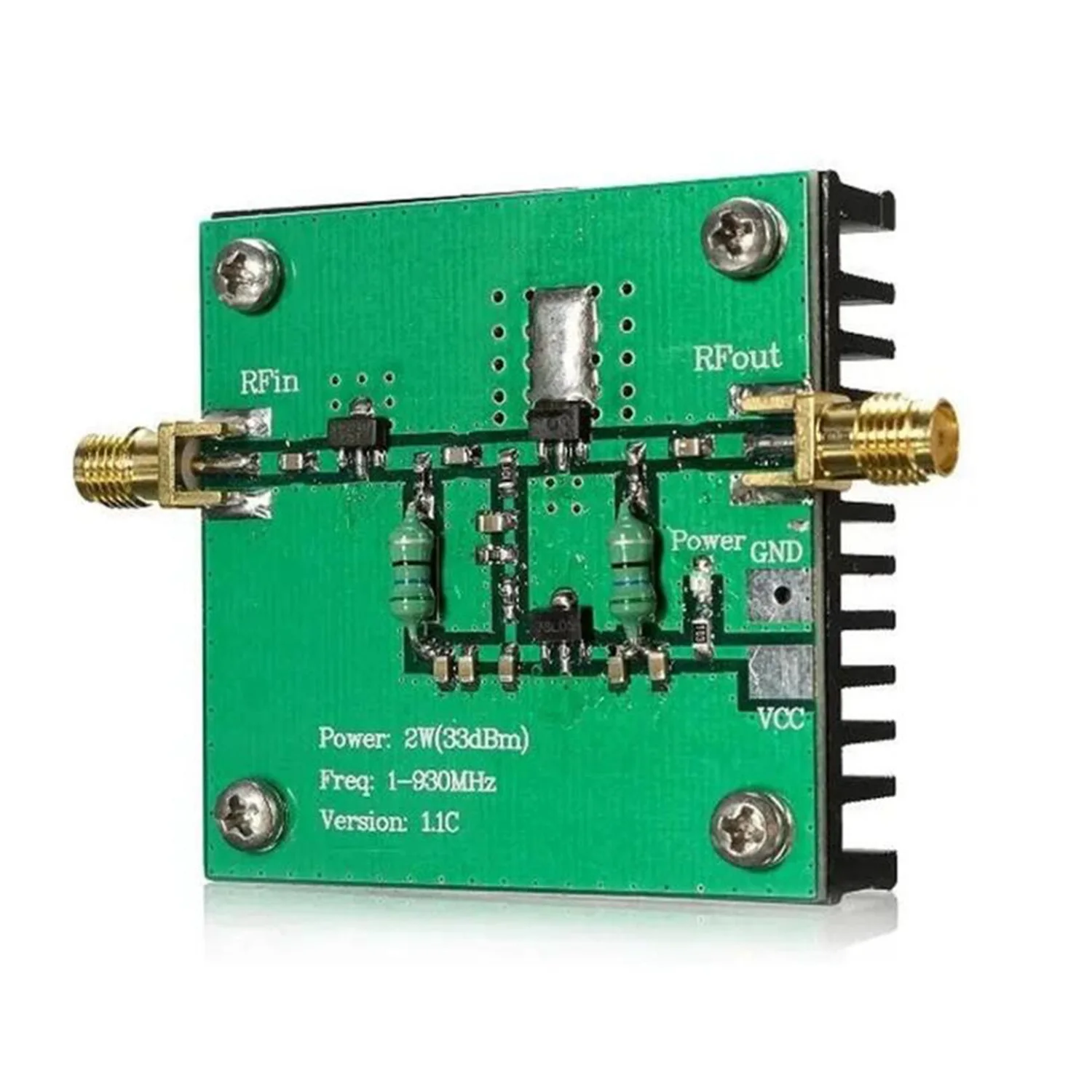 1-930MHz 2W RF Broadband Power Amplifier Module for Radio Transmission FM HF VHF,Broadband RF Low Power Amplifier