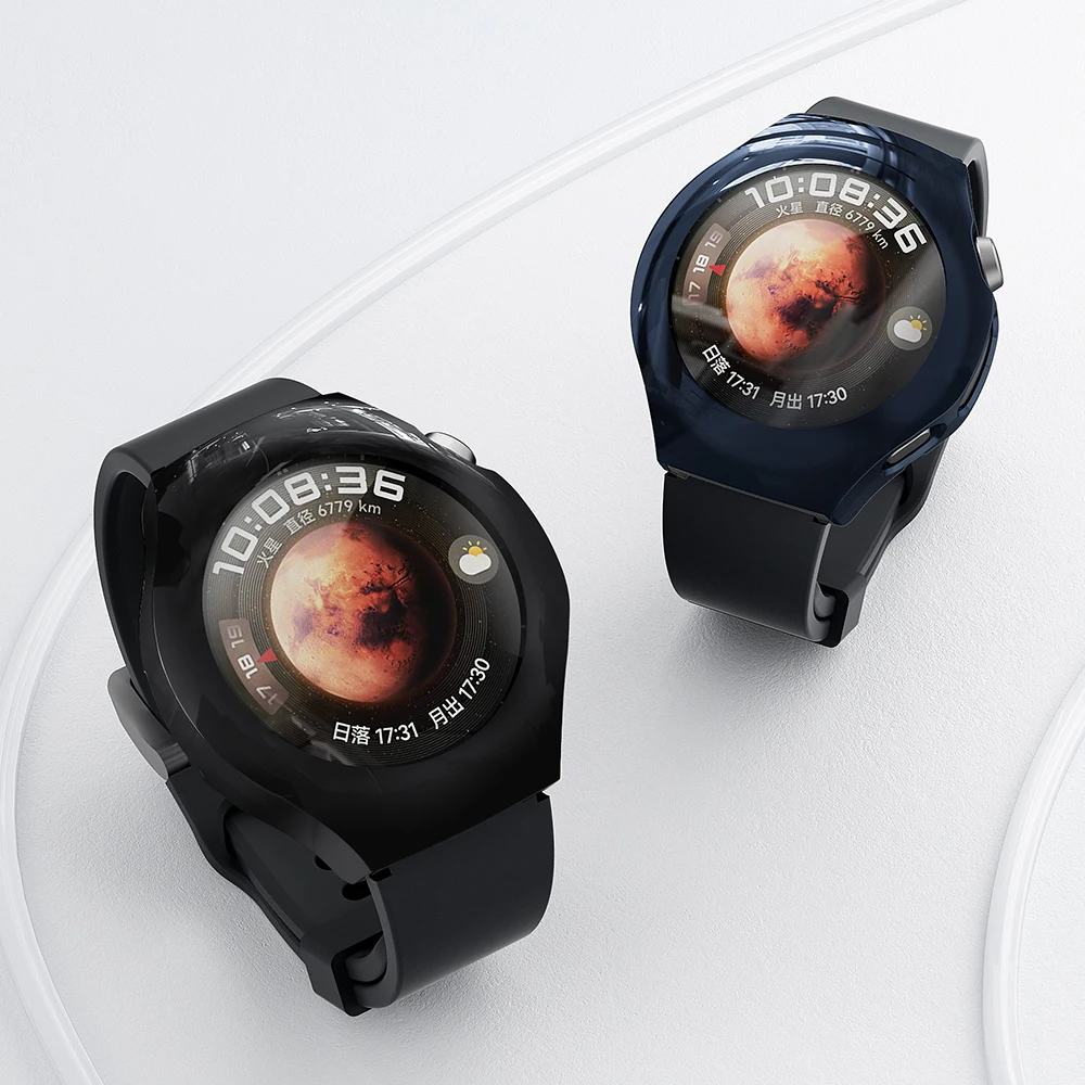 حافظة لهاتف هواوي ساعة 5 46 مللي متر 42 مللي متر ملحقات واقي للشاشة شامل مقاوم للصدمات من البولي يوريثان غلاف ممتص للصدمات هواوي watch5 واقي