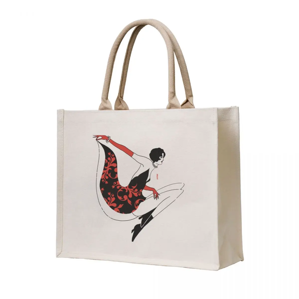 

Flying lady Tote Bag tote bags men Reusable bags canvas tote bag Women bags