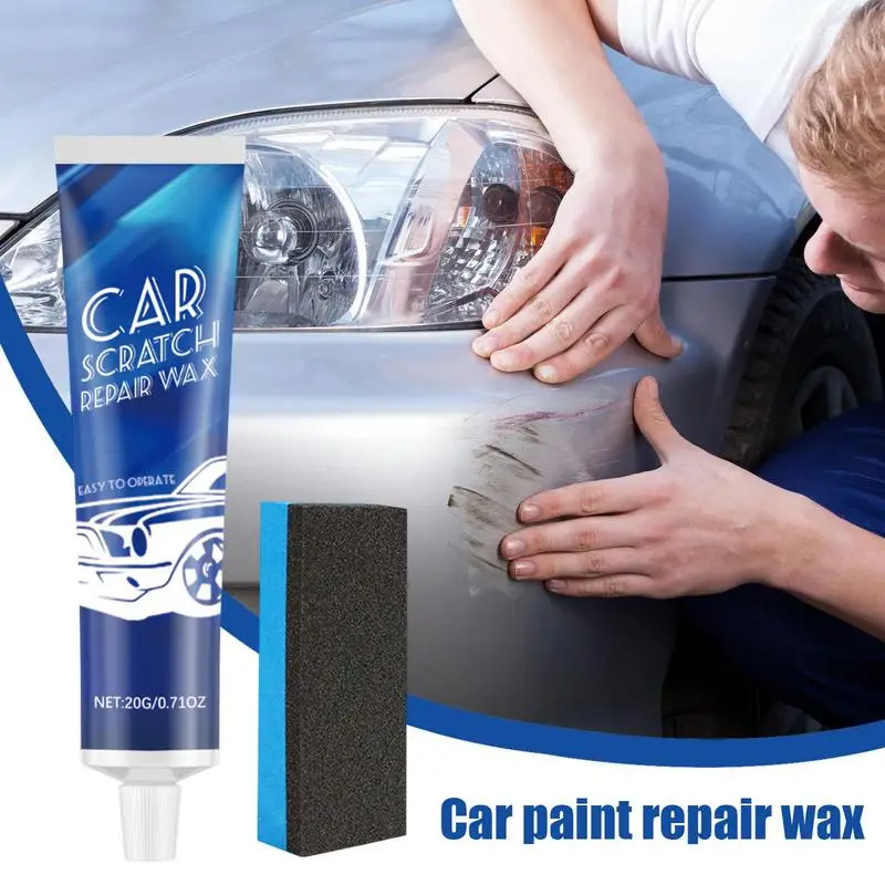 Car Paint Scratch Repair Scratch Car Polish Repair Car Wax Multi-Purpose Paint Scratch Remover Car Cleaning With Sponge For