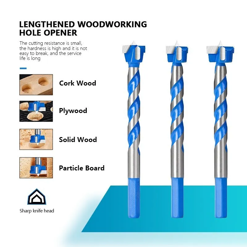 XCAN Drill Bit 16-25mm Hex Shank Forstner Drill Bit Hinge Hole Self-centering Cutter Spiral Flute Wood Hole Saw Drilling 