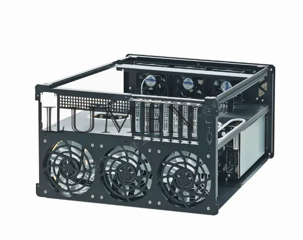 12 Bay Hot Swap Server Chassis, Support ATX Motherboard NAS Storage Case for Network Data Industrial PC Control - view 3