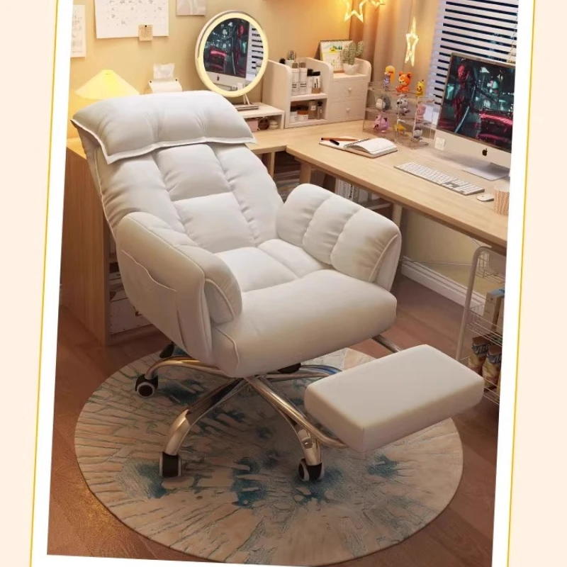 لطيف مريح كرسي مكتب فاخر كرسي متنقل غرفة نوم دراسة كرسي مكتب مكتب دوار الغرور سيلا دي Oficina أثاث المنزل #3
