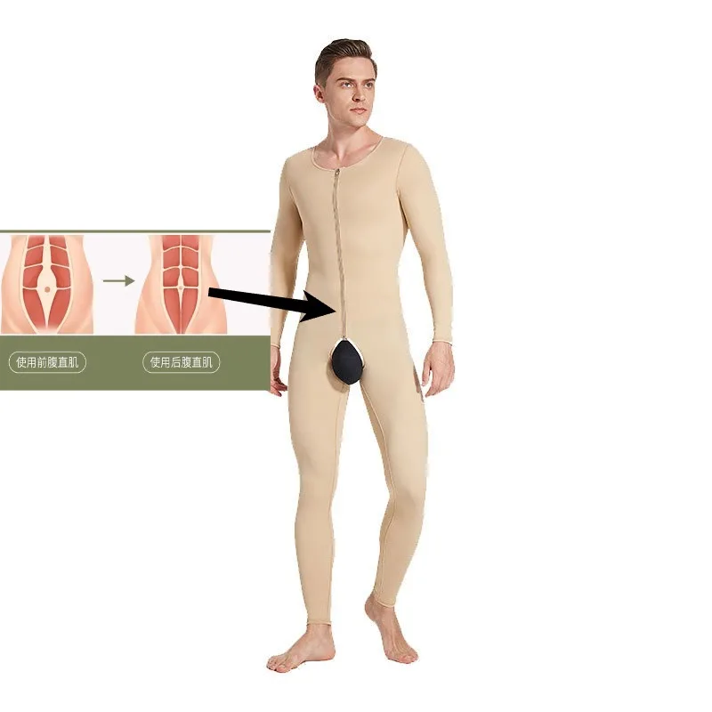 Mannelijke Liposuctie Borstchirurgie Postoperatieve Onesie Liposuctie Afslanken Kleding Corset Bierbuik Afslanken Taille Afslanken