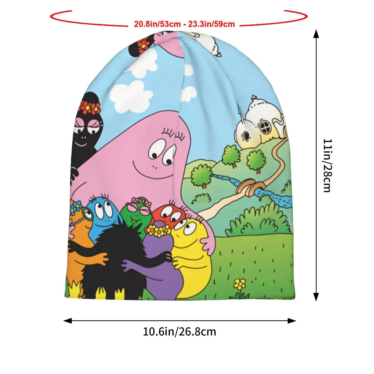 Les Barbapapa Les Barbapapa Spring Autumn Soft Hats Bonnet Sport Pullover Breathable Fitness Turban Warm Running