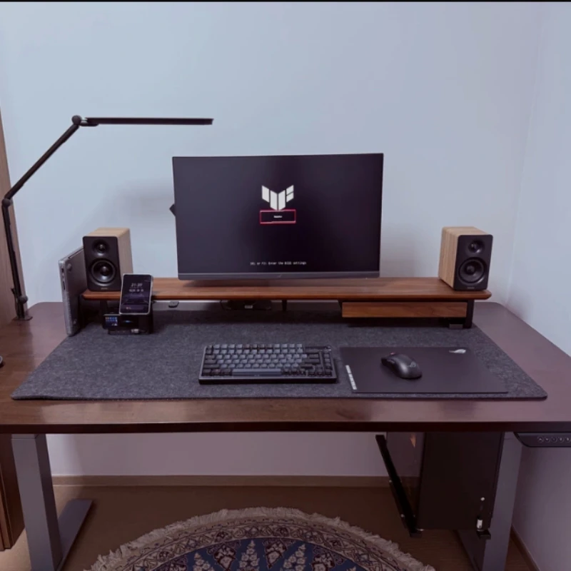 Solid Wood Desktop Elevator Stand Z3 Pro Modular Monitor Riser Ergonomic Office Desk Organizer System Computer Screen Stand
