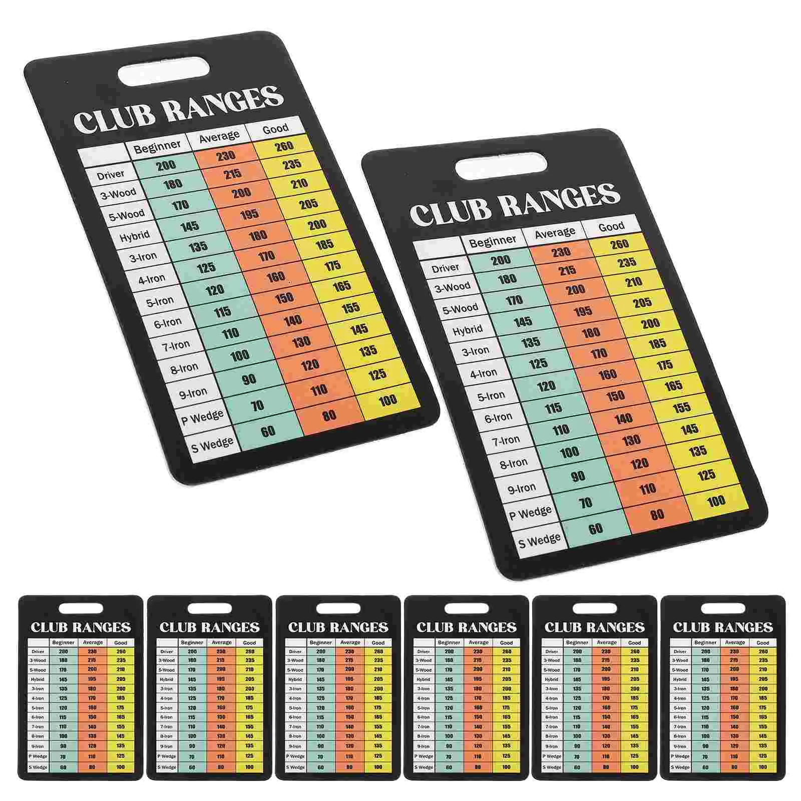 10 Pcs Golf Scorecard Rules Cards for Bag Club Distance Chart Brochure Equipment Clubs Scorekeeper Paper