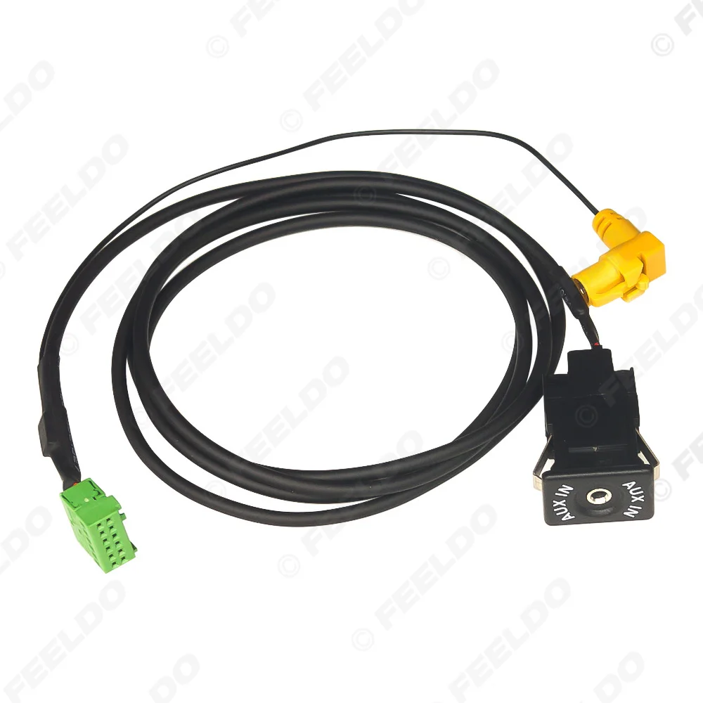 

FEELDO автомобильный радиоприемник USB AUX-In кабельный разъем AUX адаптер для Audi MMI3G 3G + A6L/A4L/Q5/Q7/A5/S5/TT AUX жгут проводов