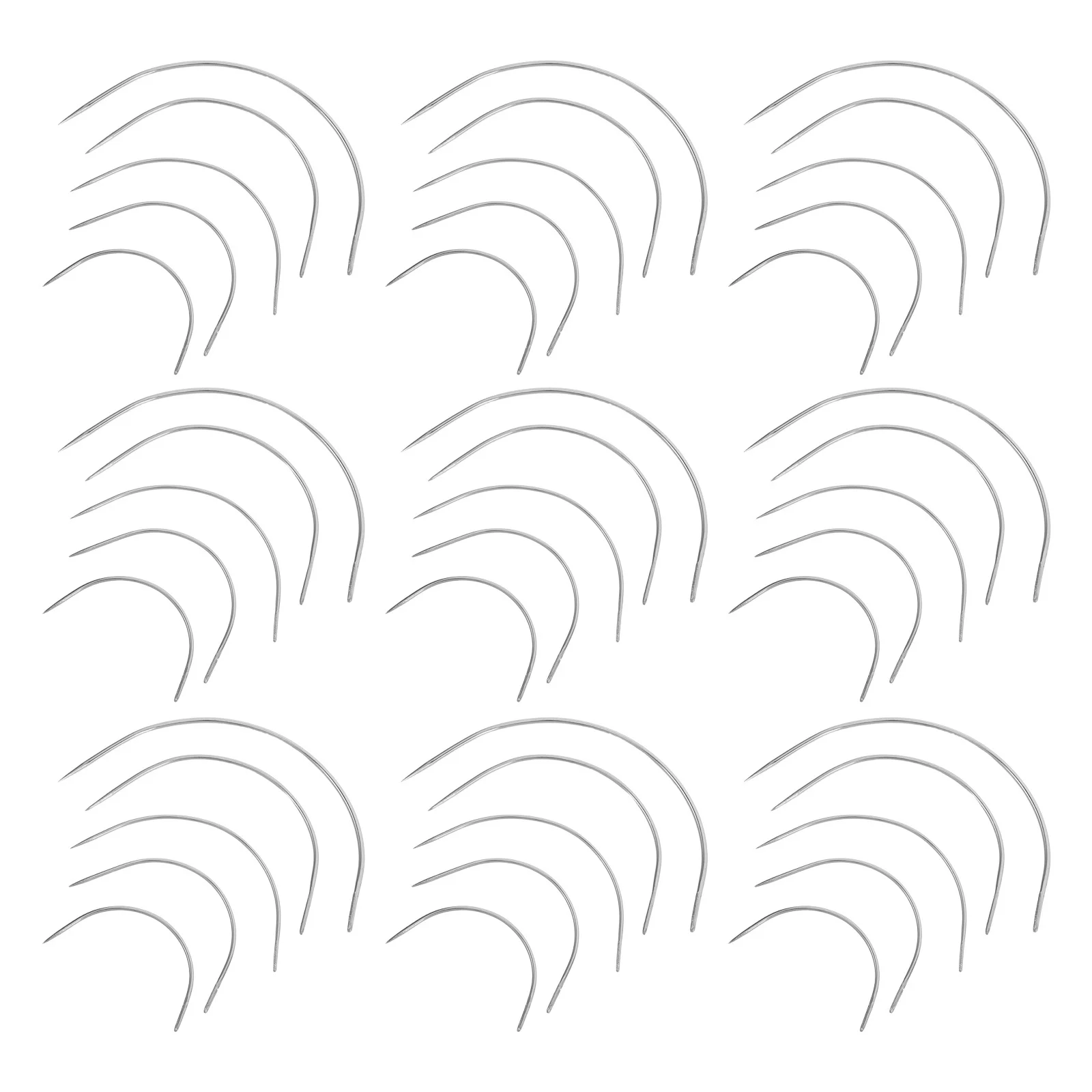 

50Pcs Large Type Needle Curved for Hand Sewing Upholstery Quilting Crochet Heavy Duty Sewing Needles