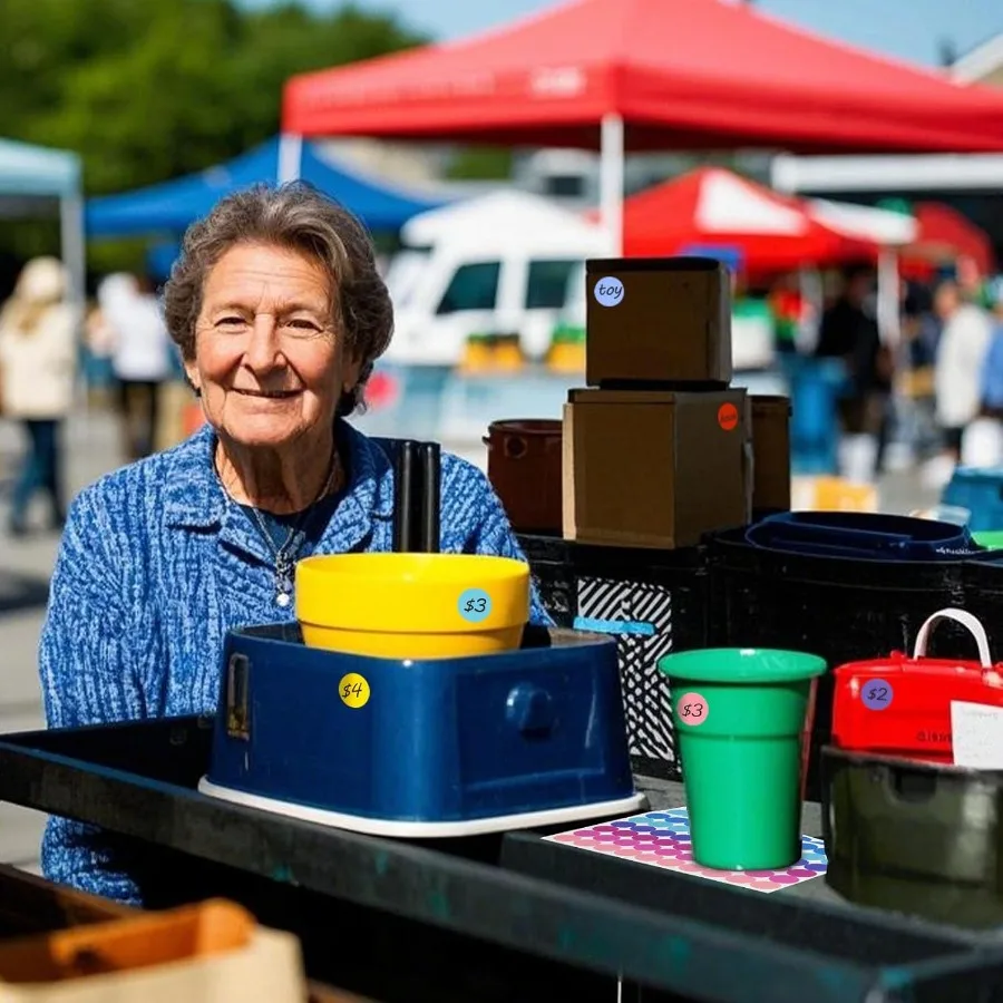 2160 قطعة ملصقات نقطة 3/4 بوصة ملصقات ترميز ملونة ملصقات نقطة مستديرة 12 لون ملصقات للتسمية دائرة البولكا للفصول الدراسية لمرحلة ما قبل المدرسة #3