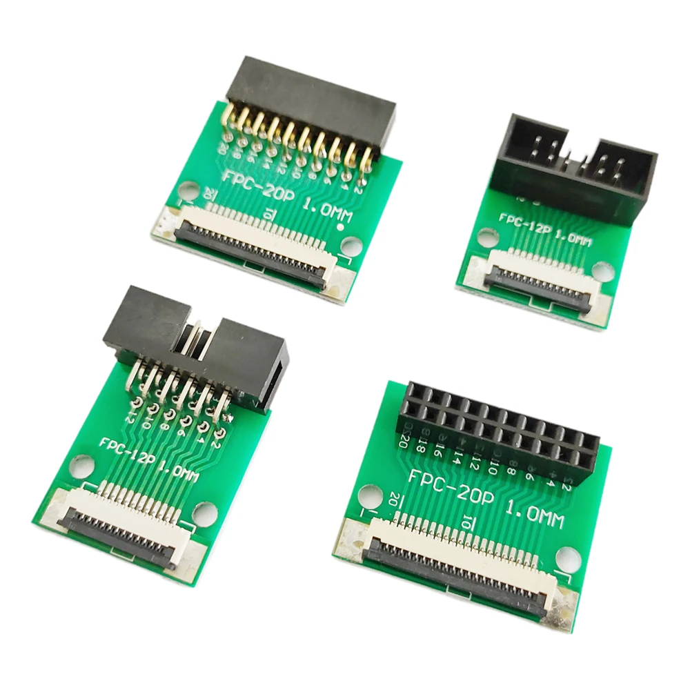 Adaptador de Conector FFC/FPC de 1.0mm a Conector Hembra DC3 de 2.54mm, Conector SMT de Orificio Pasante, Cable Plano de 6/8/10/12/14/16/20/24/30 Pines