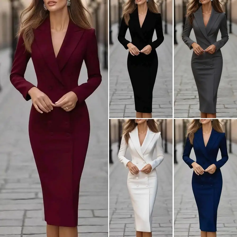 

Autumn French high-end temperament celebrity small fragrant style waist dress for women