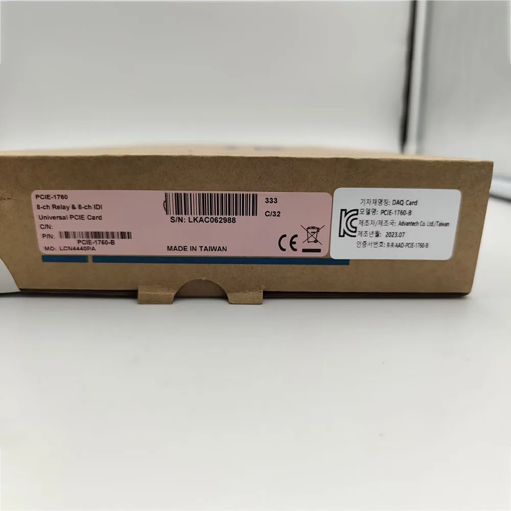 PCIE-1760-B B1 For Advantech PCIE-1760 8-Channel PCI Express Bus Relay Output and Isolation Input Card