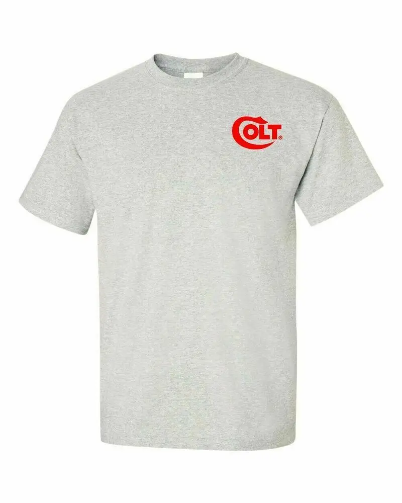 Colt Red Chest Logo T Shirt 2nd Amendment Pro Gun Rights Rifle Pistol Tee New